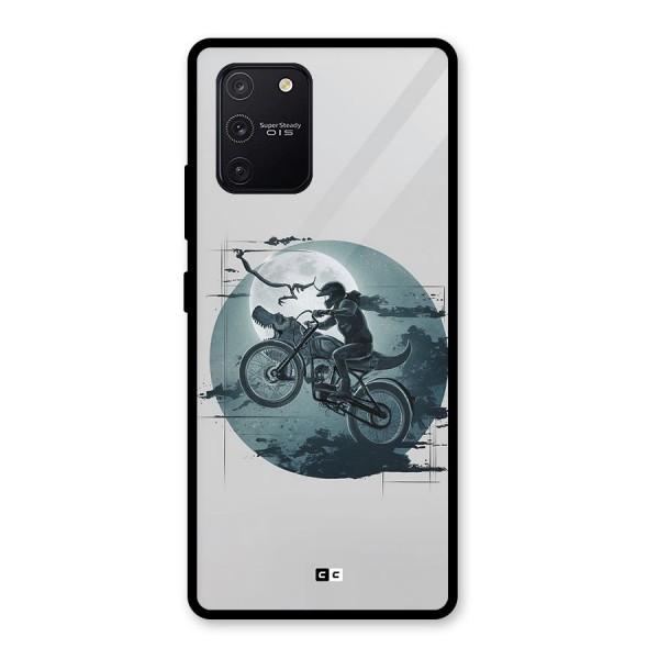 Dino Rider Glass Back Case for Galaxy S10 Lite