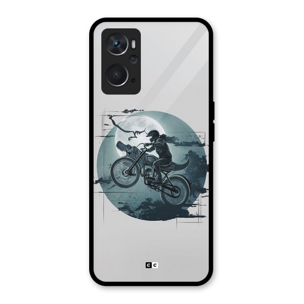 Dino Rider Glass Back Case for Oppo K10 4G