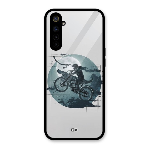 Dino Rider Glass Back Case for Realme 6