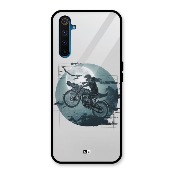 Dino Rider Glass Back Case for Realme 6 Pro