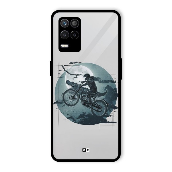 Dino Rider Glass Back Case for Realme 8 5G