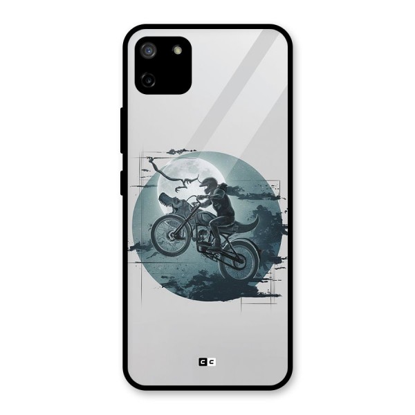 Dino Rider Glass Back Case for Realme C11