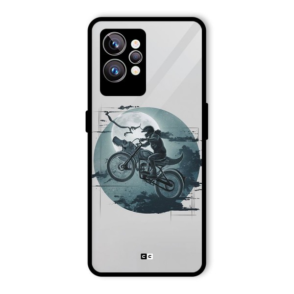 Dino Rider Glass Back Case for Realme GT2 Pro