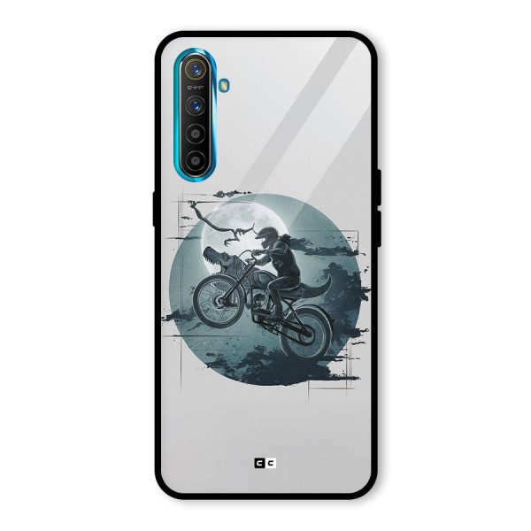 Dino Rider Glass Back Case for Realme XT