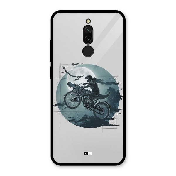 Dino Rider Glass Back Case for Redmi 8