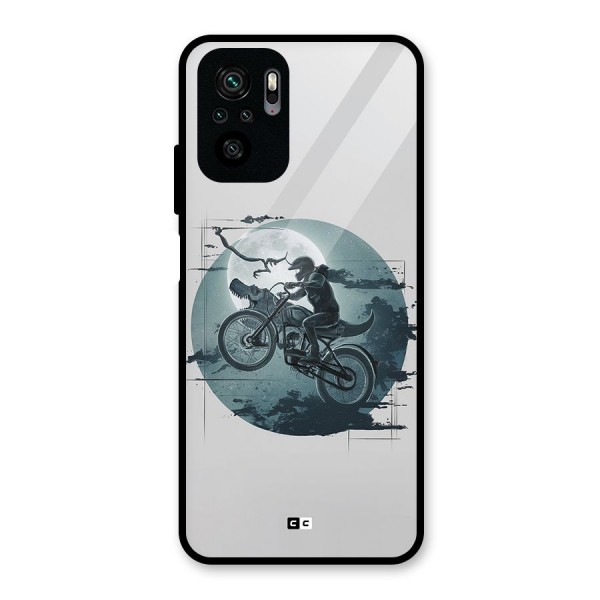 Dino Rider Glass Back Case for Redmi Note 10