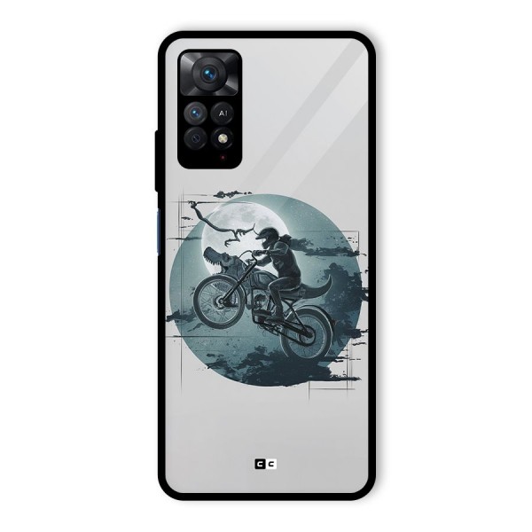 Dino Rider Glass Back Case for Redmi Note 11 Pro