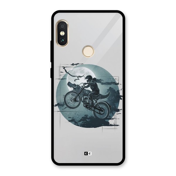 Dino Rider Glass Back Case for Redmi Note 5 Pro