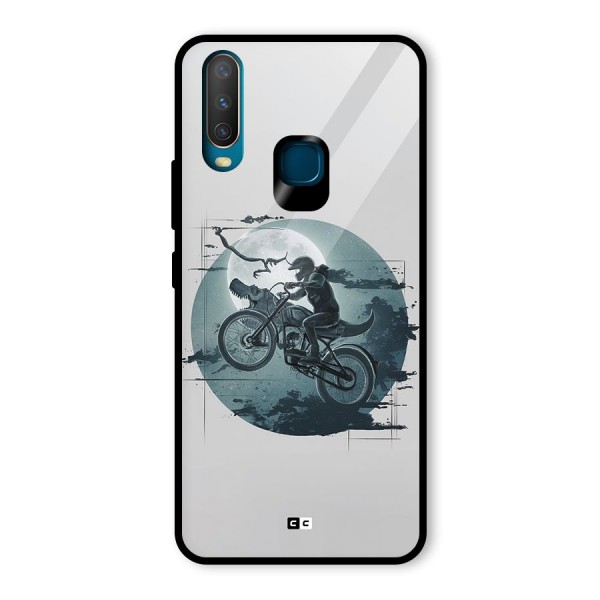 Dino Rider Glass Back Case for Vivo Y12