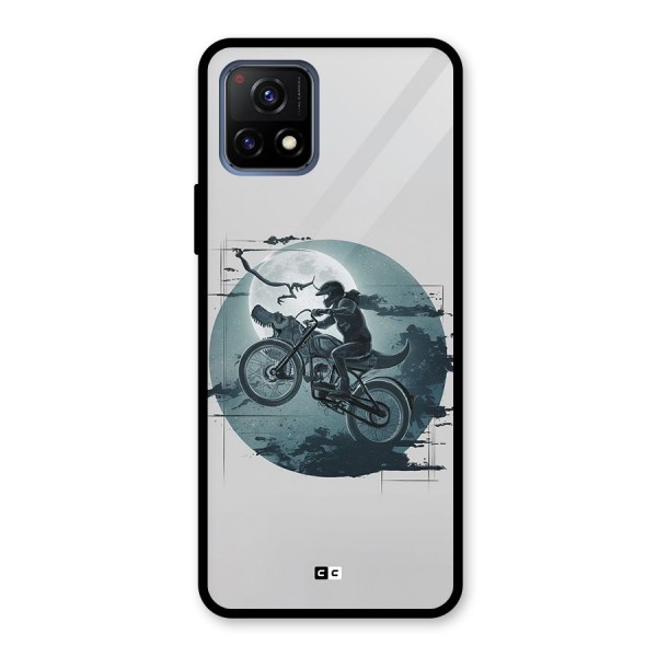 Dino Rider Glass Back Case for Vivo Y72 5G