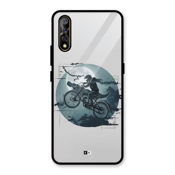 Dino Rider Glass Back Case for Vivo Z1x