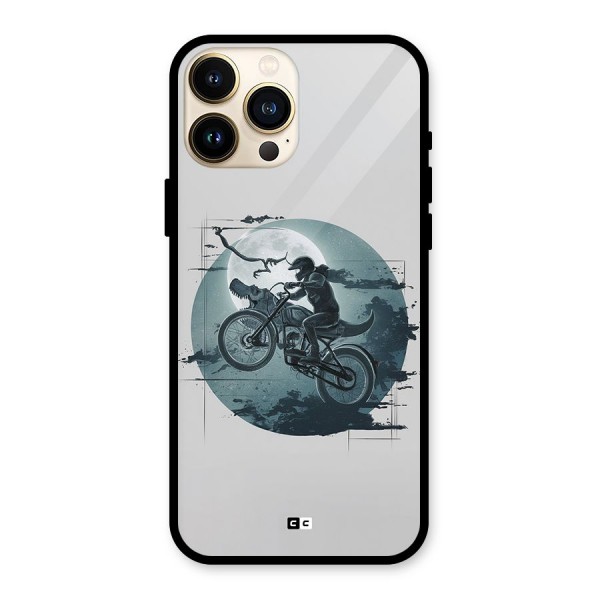 Dino Rider Glass Back Case for iPhone 13 Pro Max