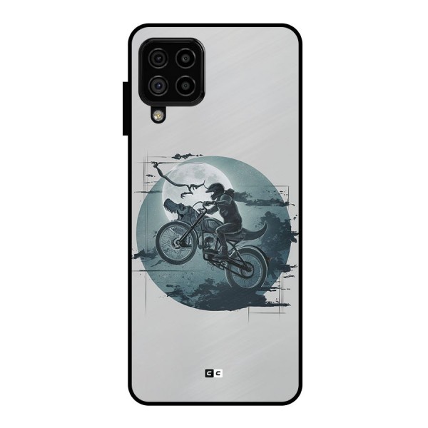 Dino Rider Metal Back Case for Galaxy A22 4G