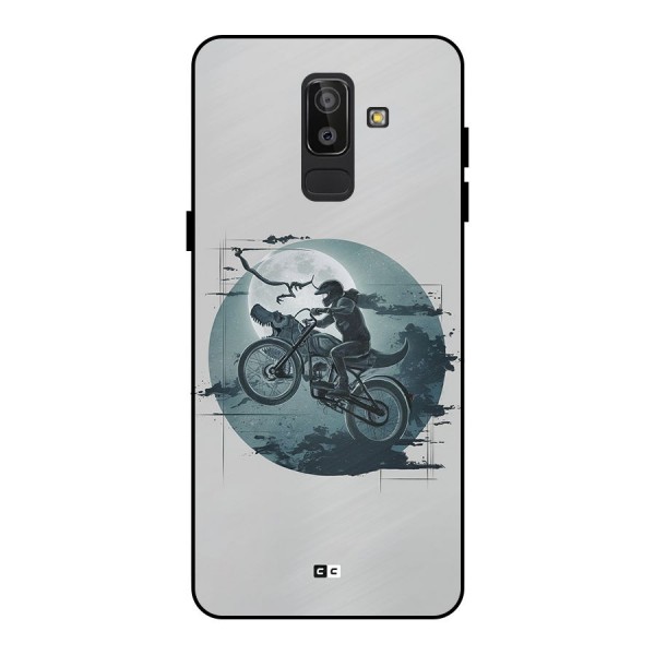 Dino Rider Metal Back Case for Galaxy J8