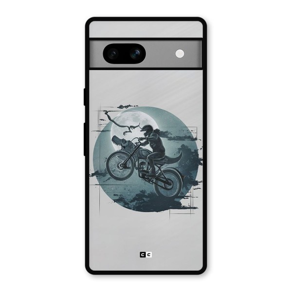 Dino Rider Metal Back Case for Google Pixel 7a