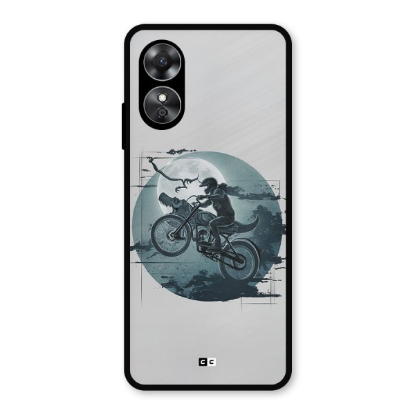 Dino Rider Metal Back Case for Oppo A17