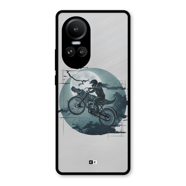 Dino Rider Metal Back Case for Oppo Reno10