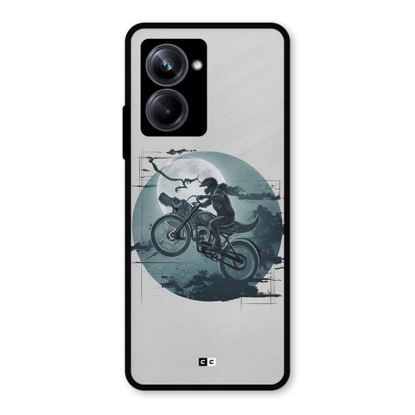 Dino Rider Metal Back Case for Realme 10 Pro