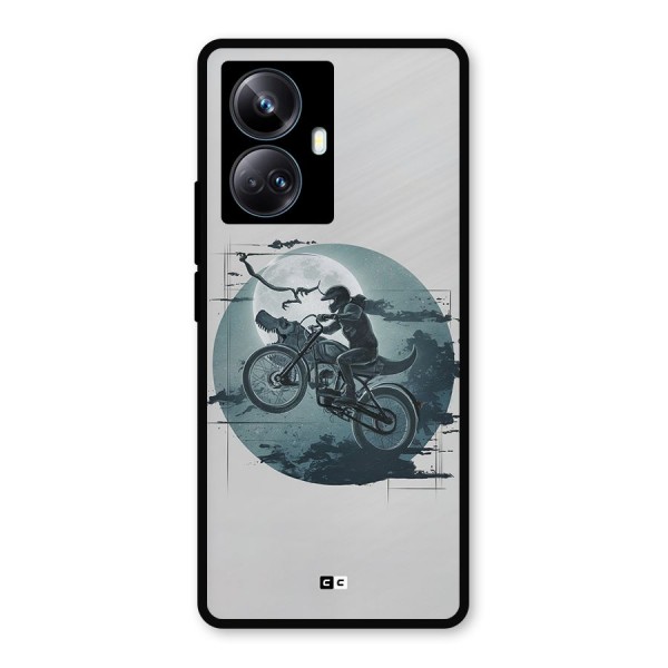 Dino Rider Metal Back Case for Realme 10 Pro Plus