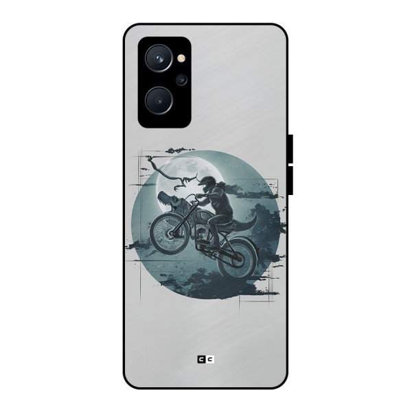 Dino Rider Metal Back Case for Realme 9i 5G