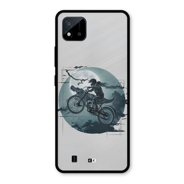 Dino Rider Metal Back Case for Realme C11 2021