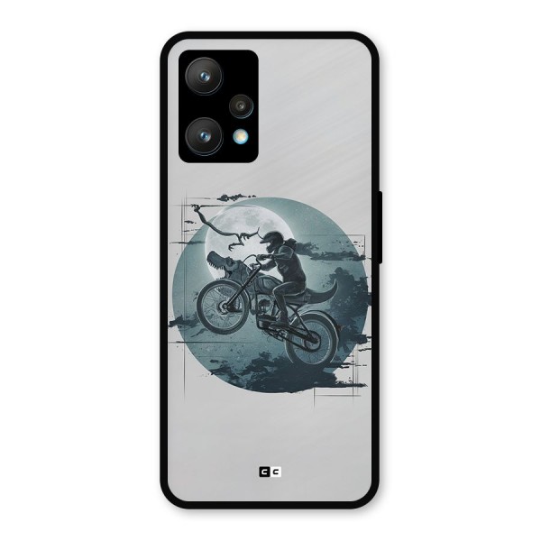 Dino Rider Metal Back Case for Realme Narzo 50 Pro