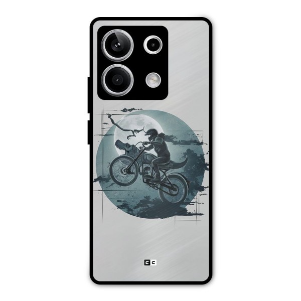 Dino Rider Metal Back Case for Redmi Note 13 5G