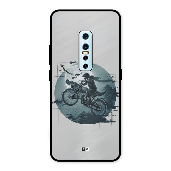 Dino Rider Metal Back Case for Vivo V17 Pro