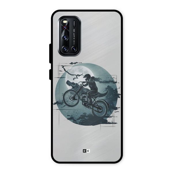 Dino Rider Metal Back Case for Vivo V19