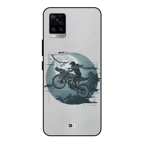 Dino Rider Metal Back Case for Vivo V20 2021