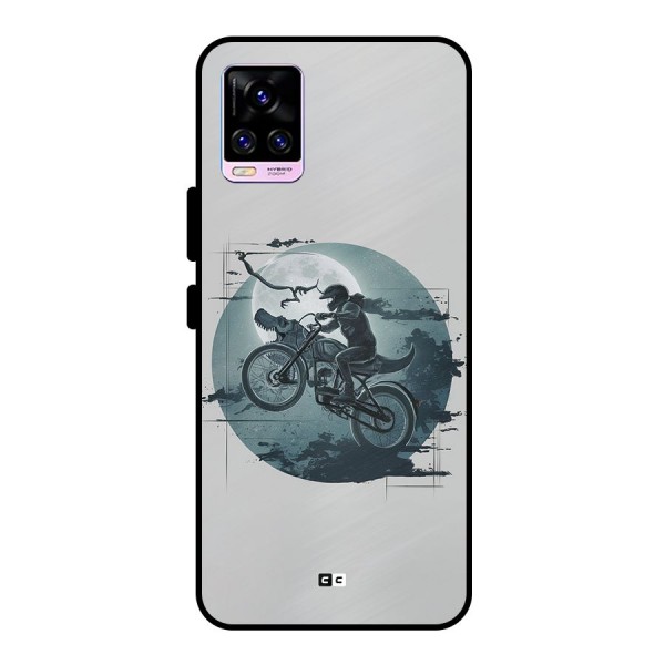 Dino Rider Metal Back Case for Vivo V20 Pro