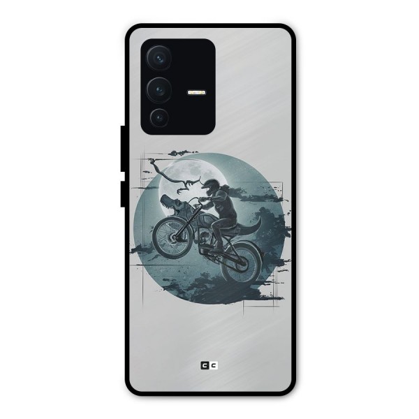 Dino Rider Metal Back Case for Vivo V23 Pro