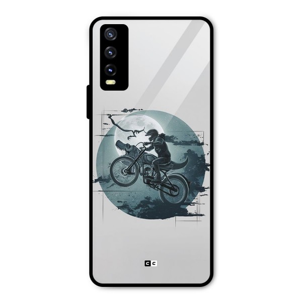 Dino Rider Metal Back Case for Vivo Y20 2021