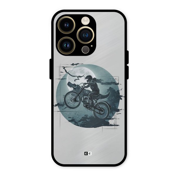 Dino Rider Metal Back Case for iPhone 14 Pro