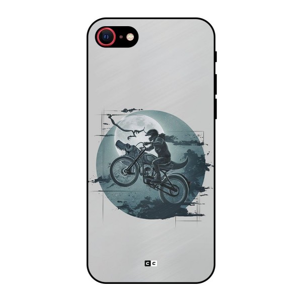Dino Rider Metal Back Case for iPhone 8