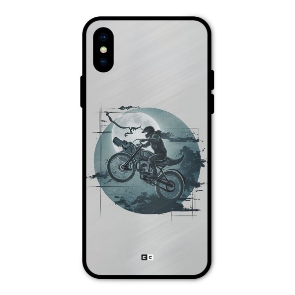 Dino Rider Metal Back Case for iPhone X