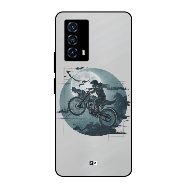 Dino Rider Metal Back Case for iQOO Z5