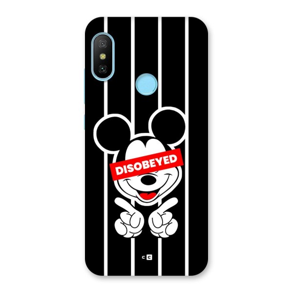 Disobeyed Micky Back Case for Redmi 6 Pro