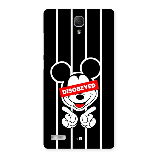 Disobeyed Micky Back Case for Redmi Note