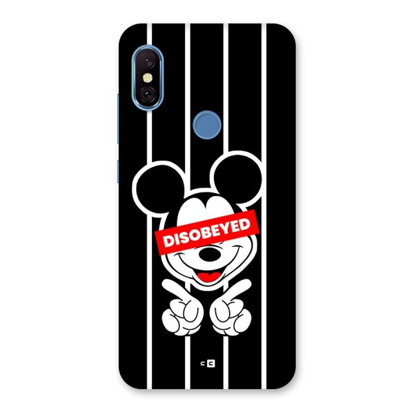 Disobeyed Micky Back Case for Redmi Note 6 Pro