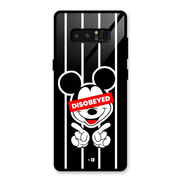 Disobeyed Micky Glass Back Case for Galaxy Note 8