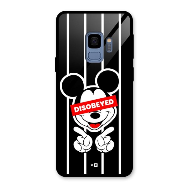 Disobeyed Micky Glass Back Case for Galaxy S9