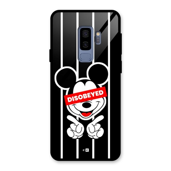 Disobeyed Micky Glass Back Case for Galaxy S9 Plus