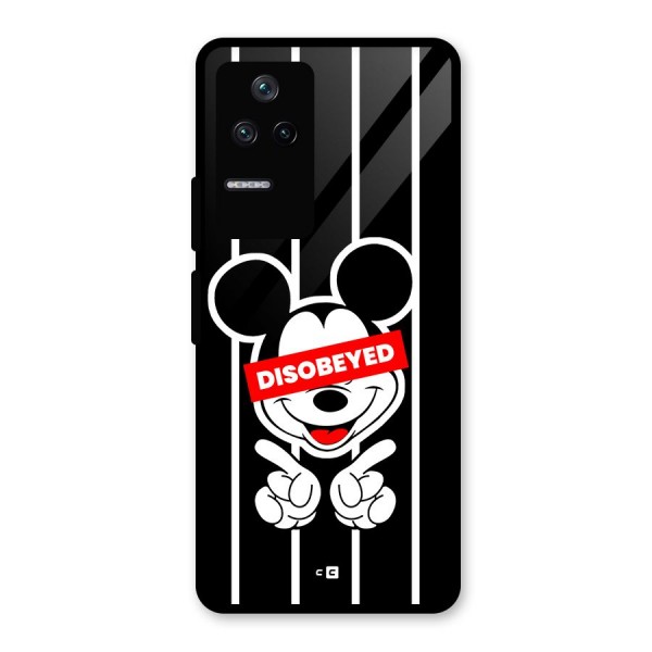 Disobeyed Micky Glass Back Case for Poco F4 5G