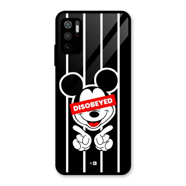 Disobeyed Micky Glass Back Case for Poco M3 Pro 5G