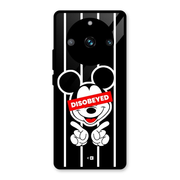 Disobeyed Micky Glass Back Case for Realme 11 Pro