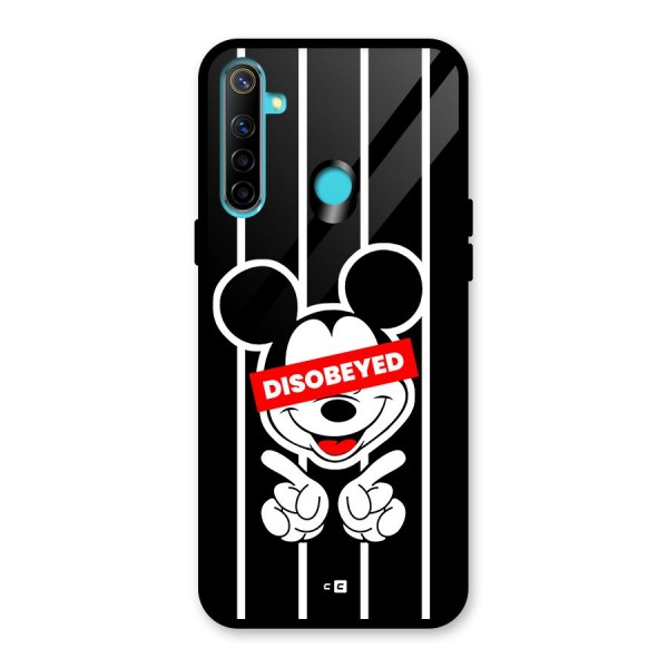 Disobeyed Micky Glass Back Case for Realme 5