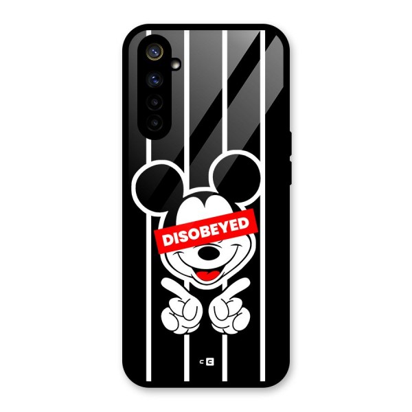 Disobeyed Micky Glass Back Case for Realme 6