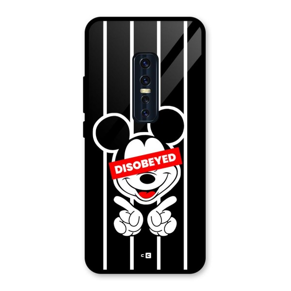 Disobeyed Micky Glass Back Case for Vivo V17 Pro