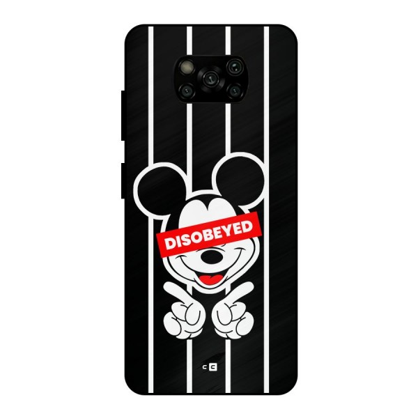 Disobeyed Micky Metal Back Case for Poco X3